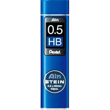 Pentel Ain Stein C275 Mine di Ricambio HB per Portamine 0,5 mm 40 Pz