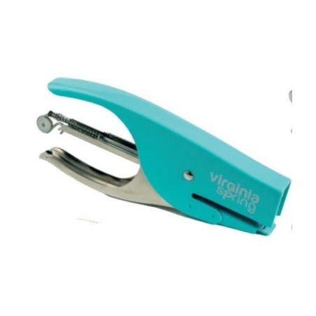 Iternet Cucitrice Manuale a Pinza Virginia Spring Pastel Passo 6 Max 18 Fogli Azzurro 0101AZ