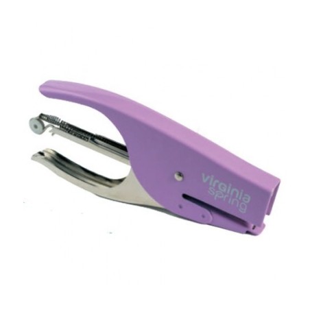 Iternet Cucitrice Manuale a Pinza Virginia Spring Pastel Passo 6 Max 18 Fogli Lilla 0101VI