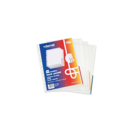 BUSTA A L" F.U. BAND POCKET GIALLO 23X30  -10pz bordo destro saldato a metà 7013GI"