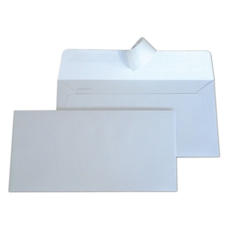 Blasetti Busta Bianca Campidoglio 11x23 cm 100 g/m² Autoadesiva 500 Pezzi 0084