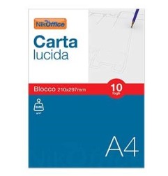 Blocco Carta Lucida A4 10 Fogli 80 g/m² Alta Trasparenza 41/029