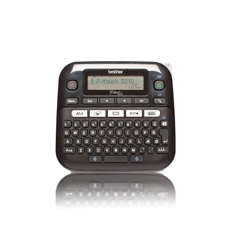 Brother P-touch PT-D210 Etichettatrice Portatile con Display LCD e Tastiera QWERTY Brother P-touch PT-D210 Etichettatrice Portatile con Display LCD e Tastiera QWERTY