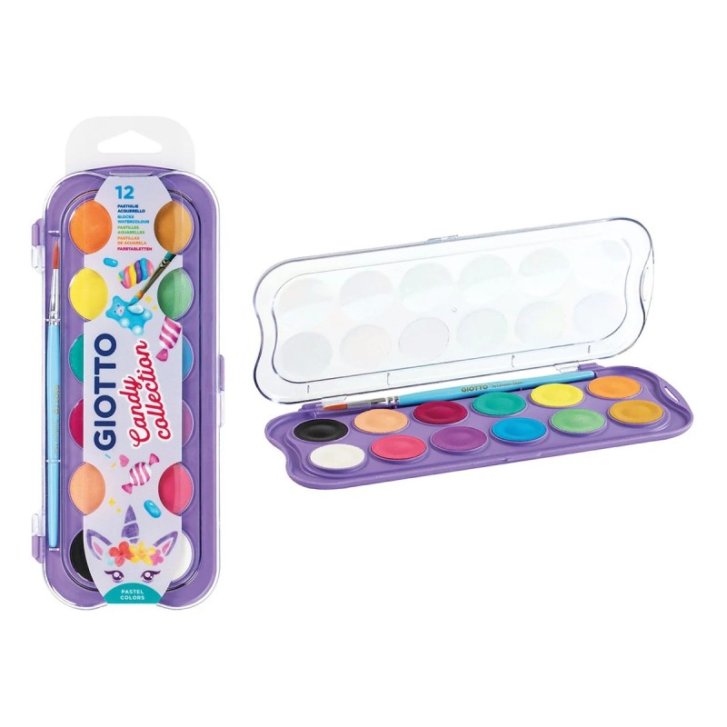 ACQUERELLI GIOTTO CANDY COLLECTION -12 COL. 351600
