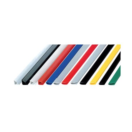 Dorsi rigidi rilegafogli 50 pezzi 11 mm colore bianco 38/016-1