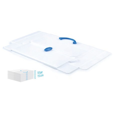 Favorit Valigetta in Plastica Polionda neutra 2 Chiusure 27X38X5 Salvaspazio 501060