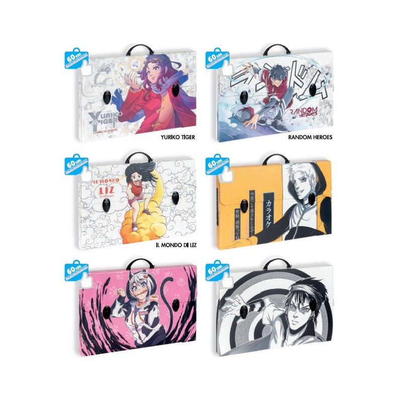 FAVORIT Valigetta in Polionda soggetti Manga 2 Chiusure 36,5x56,5 dorso 5,5 400182745