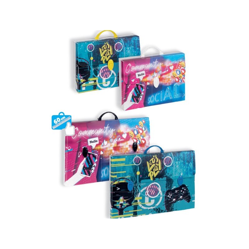 FAVORIT Valigetta in Polionda soggetti Social 1 Chiusura 27x37,5 dorso 8 400174616 FAVORIT Valigetta in Polionda soggetti Social 1 Chiusura 27x37,5 dorso 8 400174616