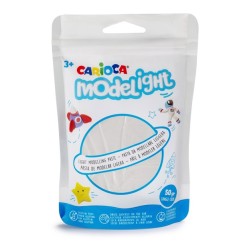Carioca Modelight pasta da modellare leggera 50 g bianco