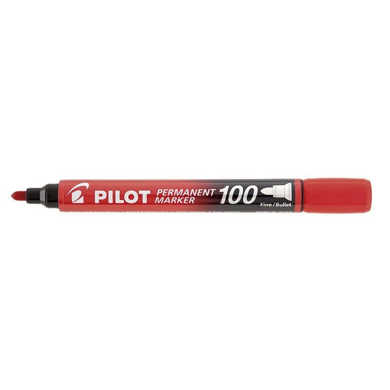 MARKER PILOT 100 -12pz PUNTA TONDA ROSSO 002707 MARKER PILOT 100 -12pz PUNTA TONDA ROSSO 002707