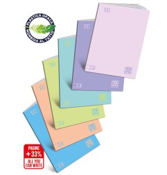 Blasetti Quaderno Maxi One Color Pastel 10Pz. Formato A4, C, 24+1 Fogli, Carta 100 g/m²