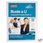 Buste a U lisce trasparenti lucide Conf. 50 22x30 01/293