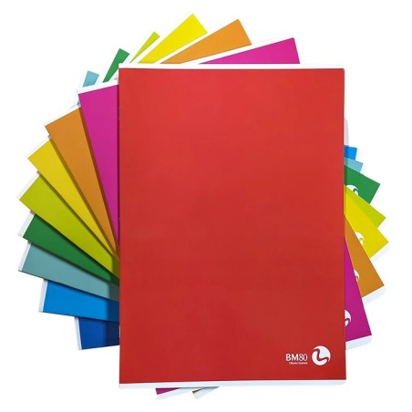 BM COLOR BASIC Conf.10 pz Quaderni Maxi 20+1 fogli - rig.1R 80gr 0110605