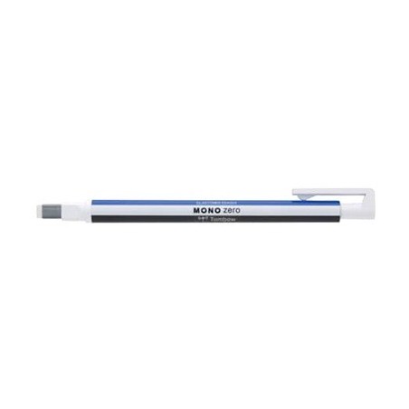PORTAGOMMA DI PRECISIONE MONO ZERO TOMBOW. MECCANISMO A PULSANTE E GUIDA IN METALLO. PUNTA RETTANGOLARE 2,5 X 5 mm.