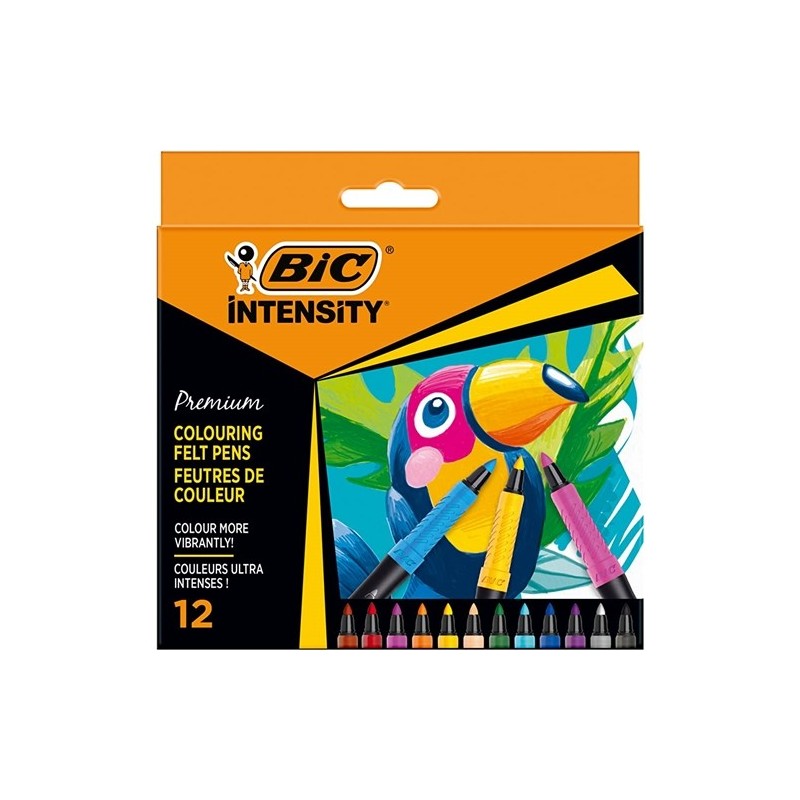 Bic Intensity Premium Felt Tip Punta Fine 0.7 mm set 12 colori 977891 Bic Intensity Premium Felt Tip Punta Fine 0.7 mm set 12 colori 977891