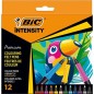 Bic Intensity Premium Felt Tip Punta Fine 0.7 mm set 12 colori 977891 Bic Intensity Premium Felt Tip Punta Fine 0.7 mm set 12 colori 977891