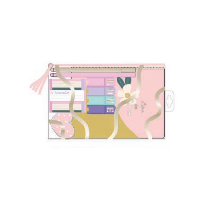 Seven Transparent Case Set Live in Bloom Tri-Coastal 3 astucci PVC trasparente 31114T-32862