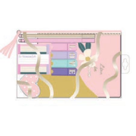Seven Transparent Case Set Live in Bloom Tri-Coastal 3 astucci PVC trasparente 31114T-32862