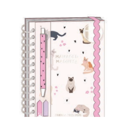 Seven Agenda Giornaliera Spiralata 18 Mesi 25/26 con penna e sticky notes 31136TC-33006