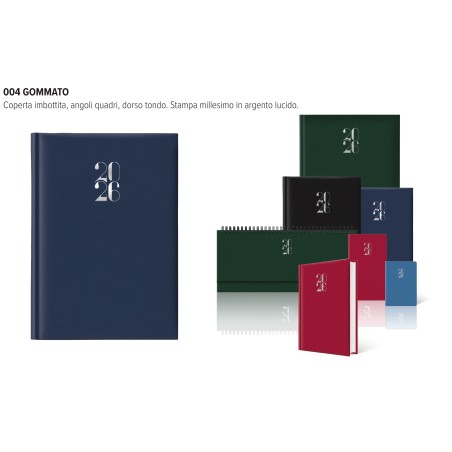 AGENDA 2026 11X16,5 GIORNALIERA S/D - GOMMATO AZZURRO 062100466C