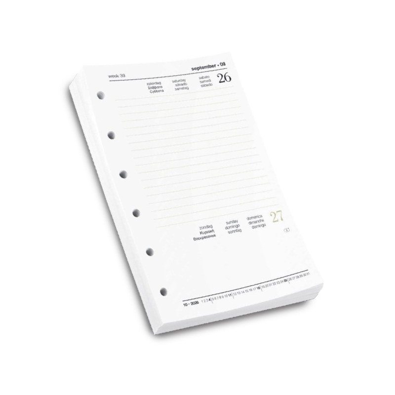 RICAMBIO ORGANIZER 2026 GIORNALIERO 7,8X12,3 - 7020799G55 RICAMBIO ORGANIZER 2026 GIORNALIERO 7,8X12,3 - 7020799G55
