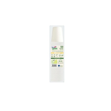 Dopla Green Bicchieri carta 200ml marcatura SUP biodegradabili 50 pezzi