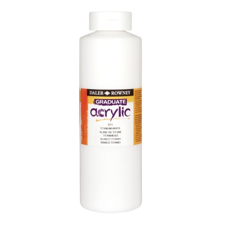 CANSON DALER ROWNEY Tempera ACRYL Colori Acrilici GRADUATE 1000mL Bianco D123100011