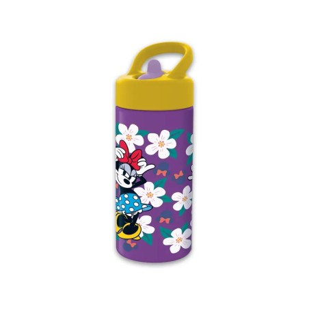 Borraccia Minnie Mouse 420ml Polipropilene BPA Free con Cannuccia e Manico ST81231