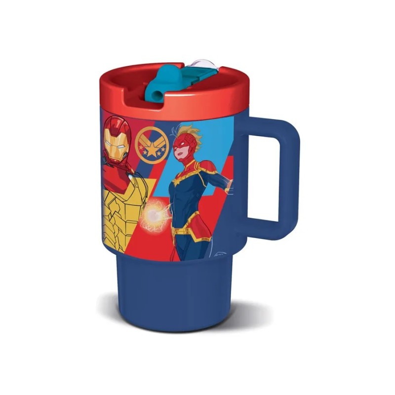 Tazza Avengers 530ml Polipropilene BPA Free con Manico e Beccuccio ST80156 Tazza Avengers 530ml Polipropilene BPA Free con Manico e Beccuccio ST80156