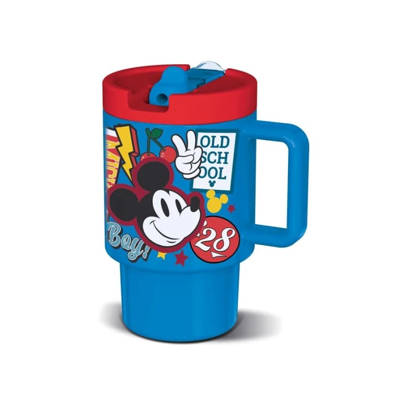 Tazza Mickey Mouse 530ml Polipropilene BPA Free con Manico e Beccuccio ST81156 Tazza Mickey Mouse 530ml Polipropilene BPA Free con Manico e Beccuccio ST81156