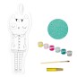 Avenue Mandarine Friends to Paint Huguette gatto cotone 24 cm con 6 vernici pennello PP033C Avenue Mandarine Friends to Paint Huguette gatto cotone 24 cm con 6 vernici pennello PP033C