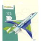 Avenue Mandarine Puzzle 3D Aeroplano Cartone 3 fogli 20x20 cm PU033C Avenue Mandarine Puzzle 3D Aeroplano Cartone 3 fogli 20x20 cm PU033C