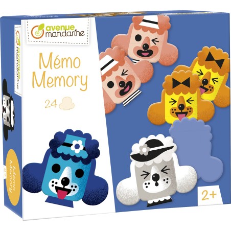 Avenue Mandarine Memory Funny Faces 24 pezzi 12 coppie testa barboncino JE527C