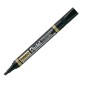 Pentel N860 marcatore permanente punta scalpello 2,5–7 mm nero 12 Pz