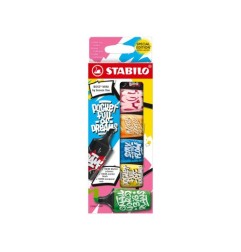 Stabilo Boss Mini by Snooze One 6 evidenziatori tascabili colori neon + nero 70/06-30