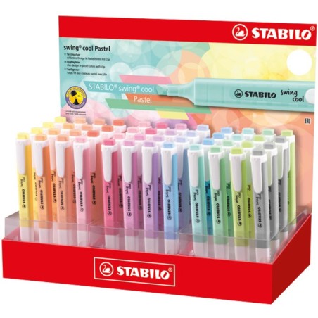 Stabilo Swing Cool display 220 evidenziatori + 45 astucci colori assortiti 275/480-1