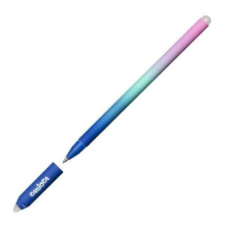 Carioca Oops Easy 12 penna cancellabili punta fine 0.7 mm blu doppia gomma 4350002