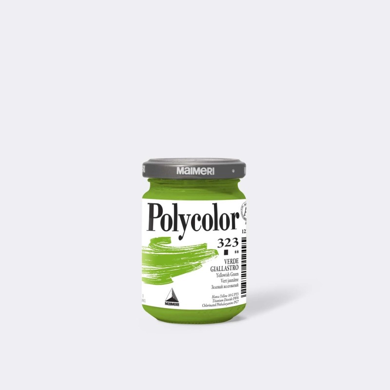 Maimeri Polycolor colore vinilico Verde giallastro 140 ml M1220323 Maimeri Polycolor colore vinilico Verde giallastro 140 ml M1220323