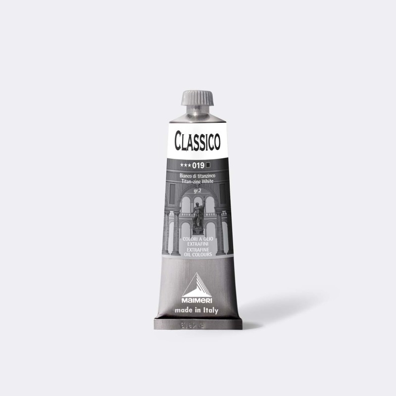 Maimeri Classico colore a olio extrafine Bianco di titanzinco 60 ml M0306019