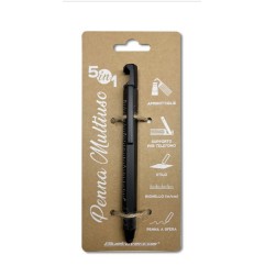 Bluekover penna multifunzione 5 in 1 nera