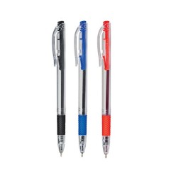 Nikoffice Penna a sfera semigel a scatto 1.0 mm inchiostro nero 50 pz 20/118
