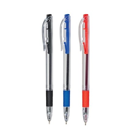 Nikoffice Penna a sfera semigel a scatto 1.0 mm inchiostro nero 50 pz 20/118