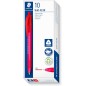 Staedtler 4230 M-2 Penna a scatto rosso punta media 1 mm 10 pezzi Staedtler 4230 M-2 Penna a scatto rosso punta media 1 mm 10 pezzi