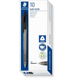 Staedtler 4230 M-9 Penna a scatto nero punta media 1 mm 10 pezzi