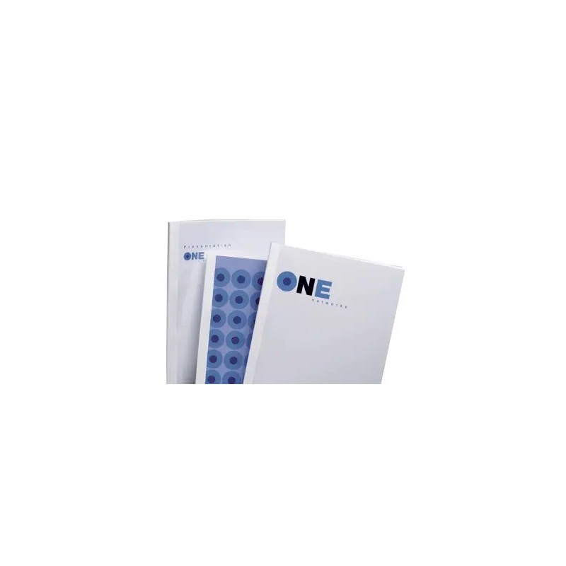 GBC Optimal ThermaBind Cover A4 3mm PVC trasparente retro cartoncino bianco TC080370