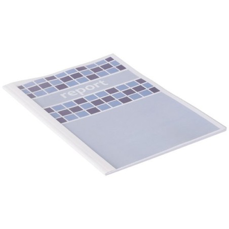 GBC Optimal ThermaBind Cover A4 3mm PVC trasparente retro cartoncino bianco TC080370