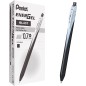 Pentel EnerGel Slim roller gel punta metallo 0,7 mm inchiostro nero 12 Pz Pentel EnerGel Slim roller gel punta metallo 0,7 mm inchiostro nero 12 Pz