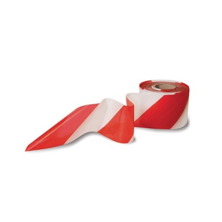 NASTRO SEGNALETICO BIANCO/ROSSO 7cmX200mt