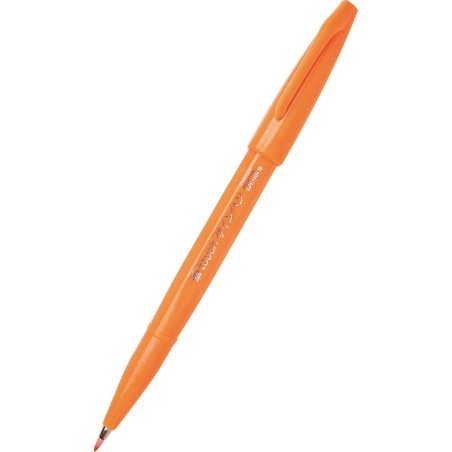 Pentel SES15C-F Brush Sign Pen pennarello punta flessibile arancione 10 pz SES15C-F