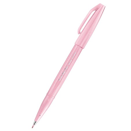 Pentel Brush Sign Pen rosa pastello punta flessibile 10pz SES15C-P3X